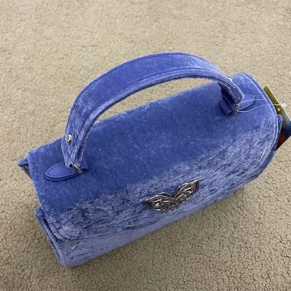 Her Universe Lord of the Rings Arwen crossbody bag blue Velvet Satchel - Picture 3 of 6